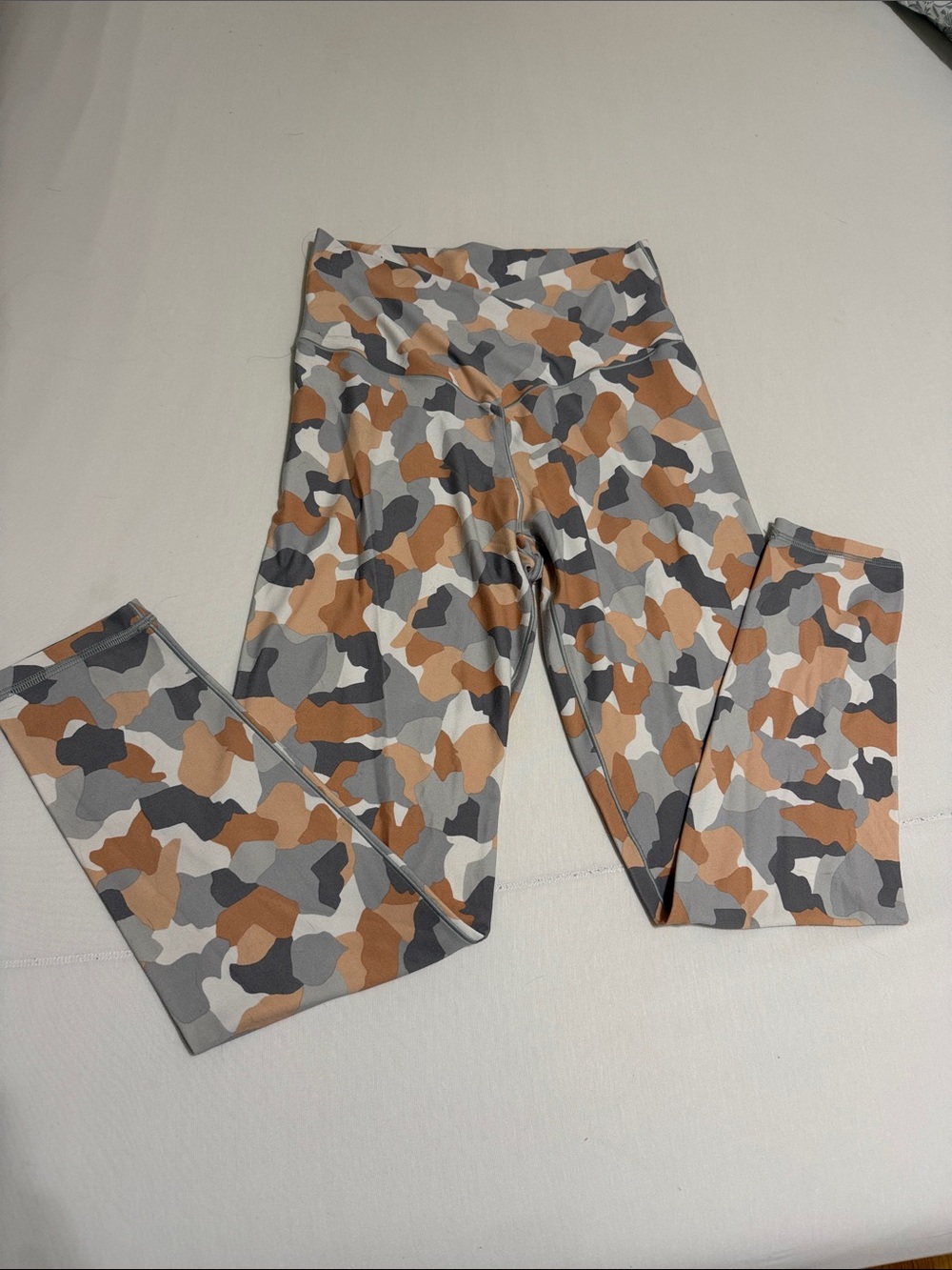 aerie High-Waist Camo Leggings - Tan, Gray, Cream, Black